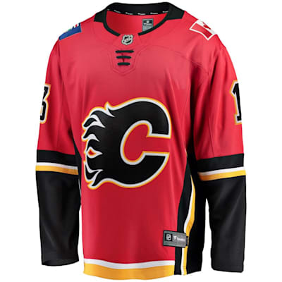 Front (Fanatics Calgary Flames Replica Jersey - Johnny Gaudreau - Adult)