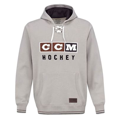 Light Grey (CCM Classic Lace Fleece Hoodie - Adult)