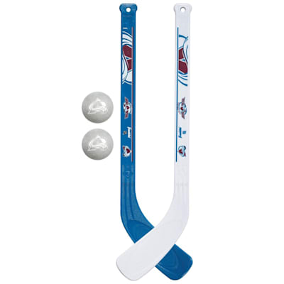  (Franklin NHL Mini Hockey Stick Set - Colorado Avalanche)