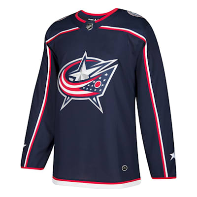 Front (Adidas Columbus Blue Jackets Authentic Climalite NHL Jersey - Home - Adult)