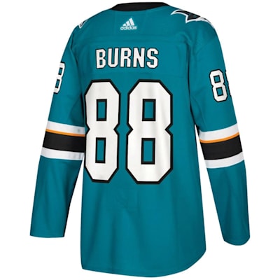 Adidas San Jose Sharks Brent Burns Authentic Pro Jersey Teal (50/M)