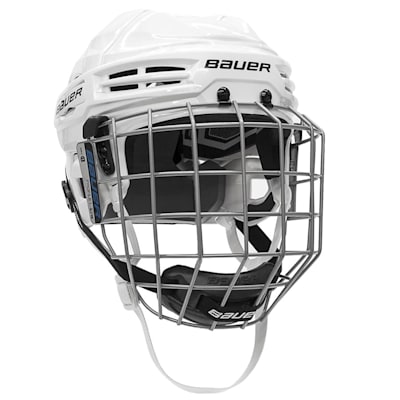 White (Bauer S18 IMS 5.0 Hockey Helmet Combo)