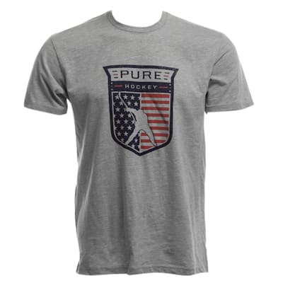 Heather Grey (Pure Hockey Pure Hockey The 4th Tee - Adult)