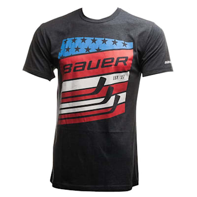  (Bauer Stars and Striped Short Sleeve Tee Shirt - Adult)
