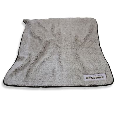 Frosty Blanket Penguins (Logo Brands Pittsburgh Penguins Frosty Fleece Blanket)