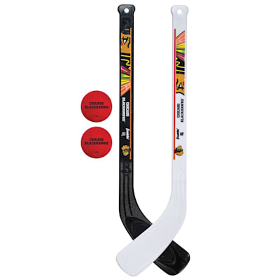  (Franklin NHL Mini Hockey Stick Set - Chicago Blackhawks)