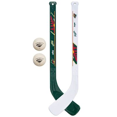  (Franklin NHL Mini Hockey Stick Set - Minnesota Wild)