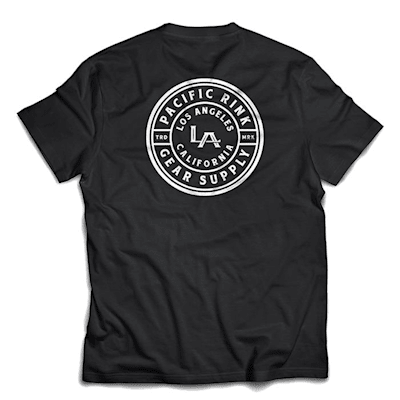 *Back of Shirt Shown in Black* (Pacific Rink LA Royal-Tee - Blue - Adult)