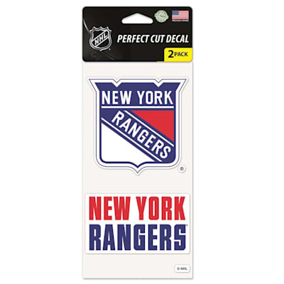 Perfect Cut Decal 2PK Rangers (Wincraft Perfect Cut Decal 2PK - New York Rangers)