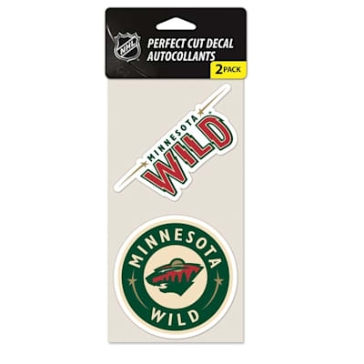 Perfect Cut Decal 2PK Wild (Wincraft Perfect Cut Decal 2PK - Minnesota Wild)