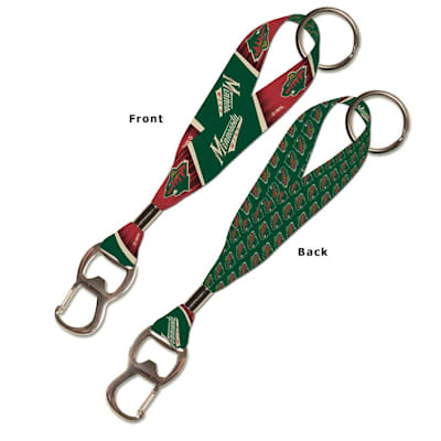 1in Key Bottle Opener Wild (Wincraft NHL Key Strap Bottle Opener - Minnesota Wild)