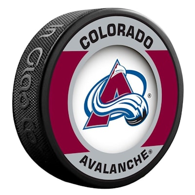  (InGlasco NHL Retro Hockey Puck - Colorado Avalanche)