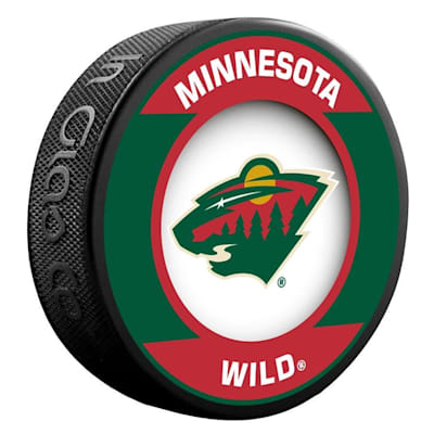  (InGlasco NHL Retro Hockey Puck - Minnesota Wild)