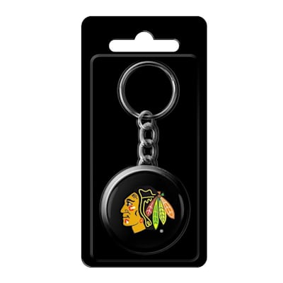  (InGlasco NHL Puck Keychain - Chicago Blackhawks)