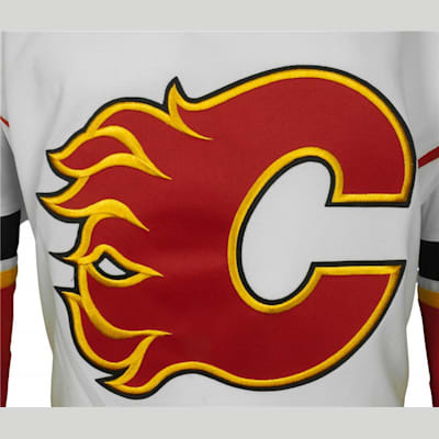 Vintage Calgary Flames Home RED NHL Jersey CCM Blasty shoulder patch 