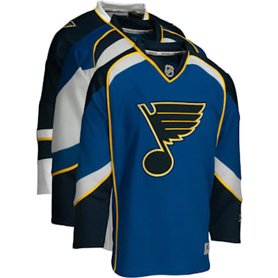 ST. LOUIS BLUES AUTHENTIC NEW AWAY TEAM ISSUED REEBOK EDGE 2.0 7287 JERSEY  SZ 58