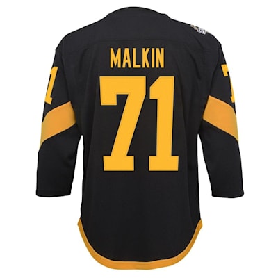 Stadium Adult Hockey Jersey - in Black/Gold/Grey Size Medium