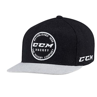 CCM Academy Flat Brim Snapback Cap Adult Pure Hockey Equipment