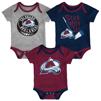  (Outerstuff Colorado Avalanche Cuddle and Play 3-Pack Set - Newborn)