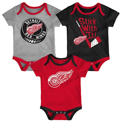 Adidas Detroit Red Wings Cuddle And Play 3 Pack Set Newborn Pure Hockey Equipment