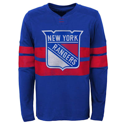 New York Rangers Youth Primary Logo Long Sleeve T-Shirt - Blue