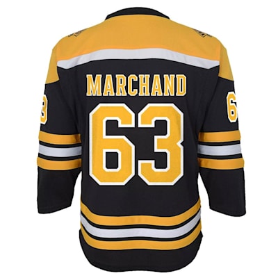  (Outerstuff Boston Bruins - Premier Replica Jersey - Home - Marchand - Youth)