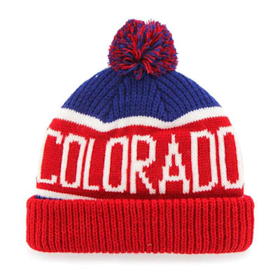 47 Brand Calgary Pom Knit Hat Colorado Rockies Adult Pure Hockey Equipment