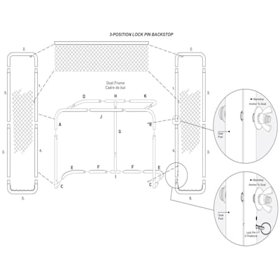 (Bauer 72" Performance Hockey Goal w/ Backstop)