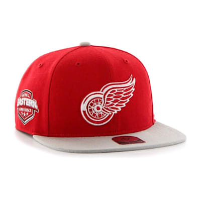 Detroit Red Wings New Era 7 5/8 Fitted Hat Brown Orange Hockey NHL