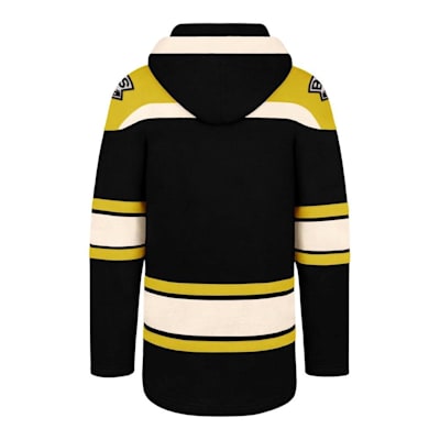 KLEW Men's NHL Boston Bruins Cotton Rugby Hoodie Shirt 