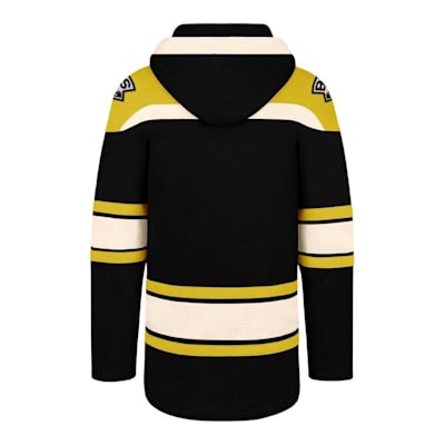 KLEW Men's NHL Boston Bruins Cotton Rugby Hoodie Shirt