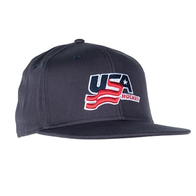  (USA Hockey Flat Brim Snapback Cap - Adult)