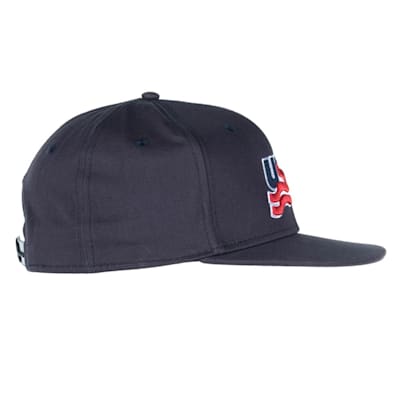  (USA Hockey Flat Brim Snapback Cap - Adult)