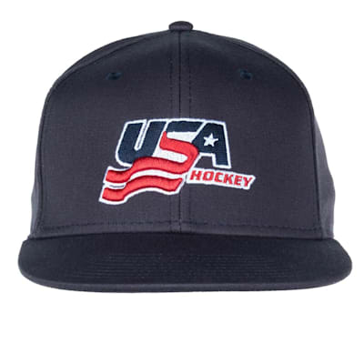  (USA Hockey Flat Brim Snapback Cap - Adult)