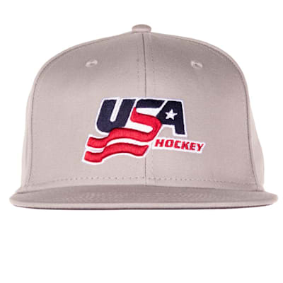 USA Hockey Flat Brim Snapback Cap Adult Pure Hockey Equipment