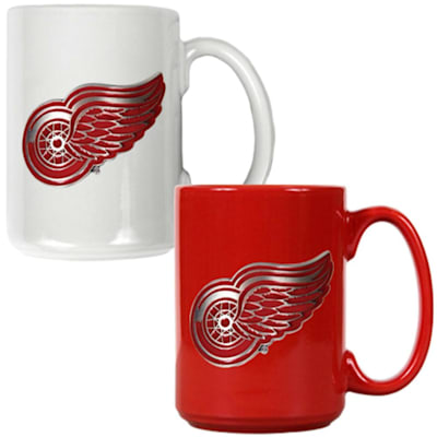  (Great American Products Detroit Red Wings 15 oz Ceramic Mug Gift Set)