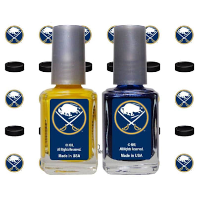  (NHL Nail Polish 2 Pack With Decals - Buffalo Sabres)