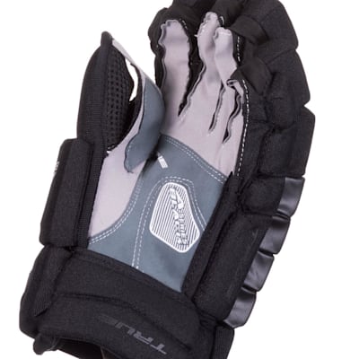  (TRUE A Series Black Hockey Gloves - Junior)