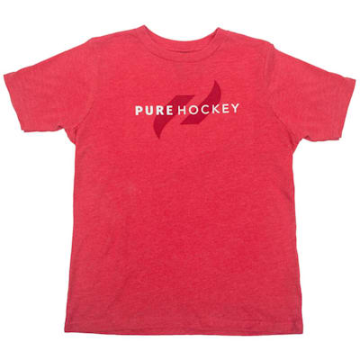 Front (Pure Hockey Classic Tee 2.0 - Red - Youth)