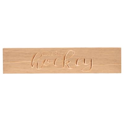  (Painted Pastimes "Live for HOCKEY" Sign)