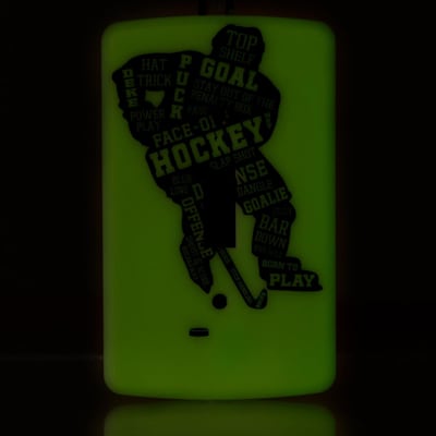  (Painted Pastimes Player Light Switch Cover - Glow in the Dark)