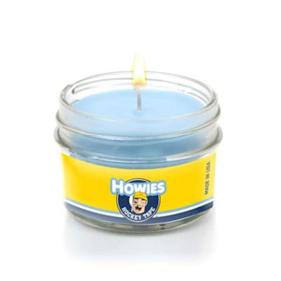 Hockey wax candle