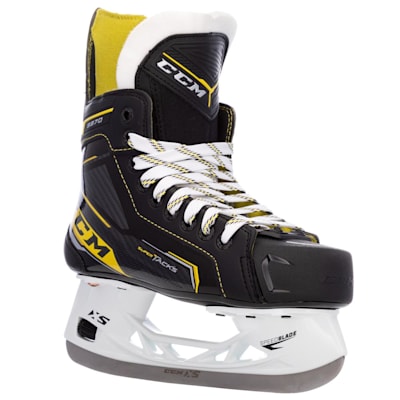Patins CCM Super Tacks AS3 Youth – Ajustement Serré, Transfert D’énergie Maximal (largeur D, Pointure 8.0)
