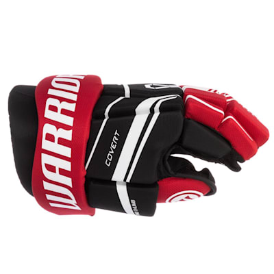 Warrior Covert QRE40 Senior 14” Hockey Gloves Blk/Red/Wh 