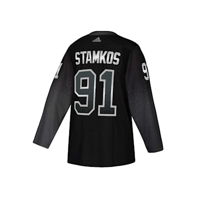 Tampa Bay Lightning Bolts 91 Steven Stamkos Hockey Jersey NHL Mens Size XL