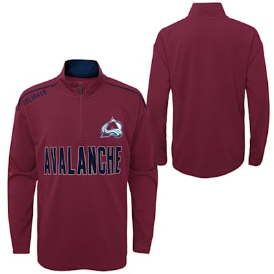  (Outerstuff Attacking Zone 1/4 Zip Performance Top - Colorado Avalanche - Youth)