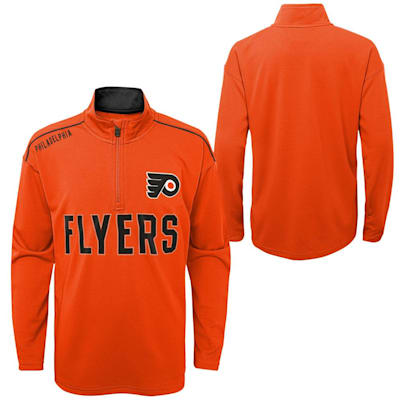  (Outerstuff Attacking Zone 1/4 Zip Performance Top - Philidelpia Flyers - Youth)