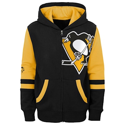  (Outerstuff Faceoff FZ Fleece Hoodie - Pittsburgh Penguins - Youth)