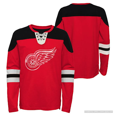  (Outerstuff Goaltender LS Top - Detroit Red Wings - Youth)