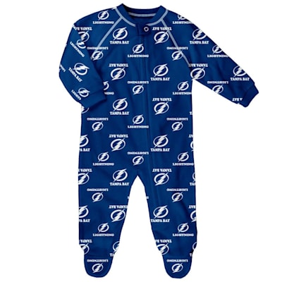  (Outerstuff Raglan Zip Up Coverall - Tampa Bay Lightning - Infant)